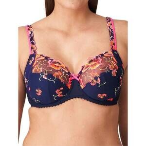 NEW PRIMADONNA women’s devdhaha full cup unpadded bra in velvet blue